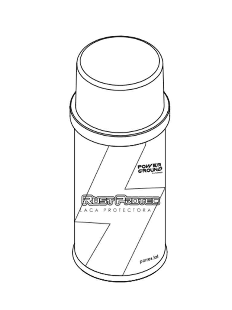 PARRES SRP-140 SPRAY RUST PROTEC PARRES 140 ML / Recubrimiento transitorio, diseñado para la protección de uniones exotérmicas y mecánicas contra la oxidación y/o sulfatación. - Image 2