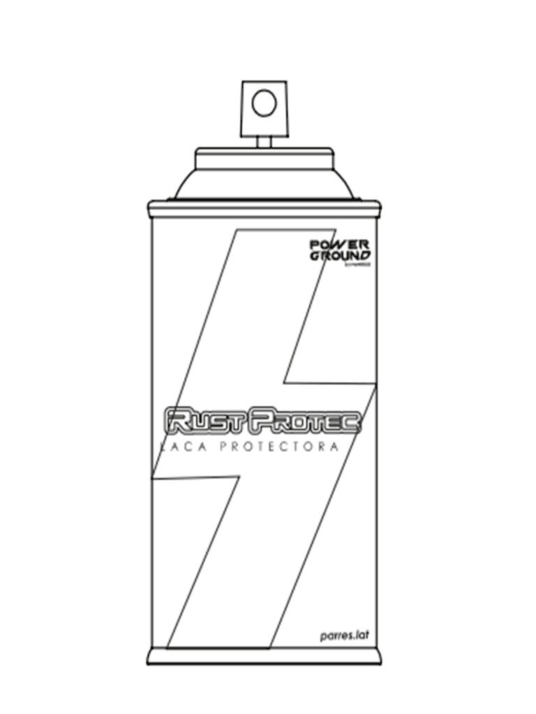 PARRES SRP-140 SPRAY RUST PROTEC PARRES 140 ML / Recubrimiento transitorio, diseñado para la protección de uniones exotérmicas y mecánicas contra la oxidación y/o sulfatación. - Image 3