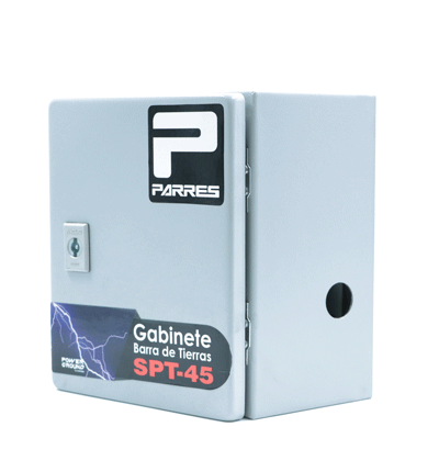 PARRES GBTPGSPT-45 Gabinete para tierra física POWER GROUND BARRA DE TIERRAS SPT-45 / 30cm x 20cm x 15cm /Acero al carbón pintura electrostática. Con barra de conexión con opresores integrados para cables de calibre 1/0 AWG. - Image 5