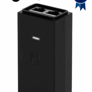 UBIQUITI POE-24-12W-G - Inyector PoE pasivo Gigabit para equipos Ubiquiti de 24 VDC, 0.5A y función de reinicio remoto.