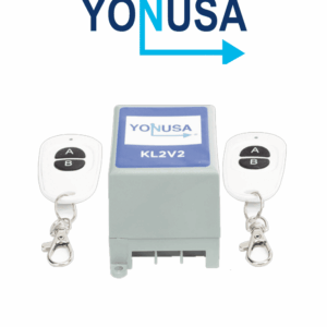 YONUSA KL2V2 - Modulo de mando receptor y dos transmisores compatible con todos los energizadores Yonusa, conexion sencilla, armado y desarmado de cerco electrico