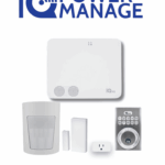 QOLSYS IQ4 NS POWER MANAGE Automation KIT - Paquete que contiene Sistema IQ 4 NS POWER MANAGE, 1 sensor PIR inalámbrico PGP9914, 1 sensor magnético inalámbrico PG9303, 1 enchufe inteligente y una cerradura power G