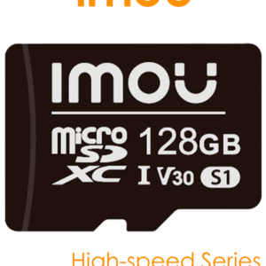 IMOU ST2-128-S1 - Memoria MicroSD de 128 Gb/ UHS-1, Clase 10, U3, V30/ 3D TLC NAND flash/ Velocidad de Lectura 95MB/s/ Ideal Para Cámaras de Seguridad.