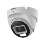 DAHUA HAC-T2A21N-U-IL-A- Cámara Domo de 2 MP Serie Cooper/ Lente de 2.8 mm con Apertura Hasta 100°/ Iluminación Inteligente Hasta 30Mts con IR + 20Mts Luz Calida/ Con Micrófono Incorporado/ Para Exterior IP67/ Metal