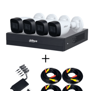 DAHUA PAQ-DH-XVR1B04-I-T-DH-HAC-HFW1200CN-A - Paquete Armado Dahua/ Incluye Grabador DH-XVR1B04-I-T/ 4 Cámaras DH-HAC-HFW1200CN-A-0280B-S5/ Fuente FUENTEKIT2NEWPULL/ Cable CABLEKIT