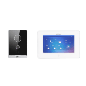 DAHUA KTW01 - Videoportero WiFi con monitor de 7", 6 entradas y 8 zonas de alarma, ranura MicroSD para grabación, cámara 2MP con WDR real e IR, controla 1 puerta, apertura con tarjeta. Seguridad avanzada y comodidad/