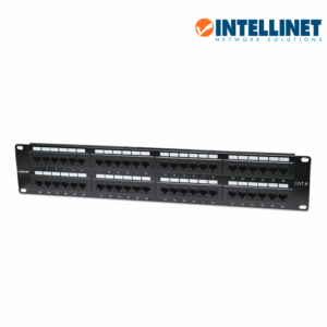INTELLINET 560283 - Panel de parche Cat6 de 48 puertos, UTP, 2U