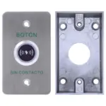 YLI KITISK841BLED800AM - Paquete con Botón de Salida sin Contacto y Caja de Montaje Metálicos para Instalación Segura