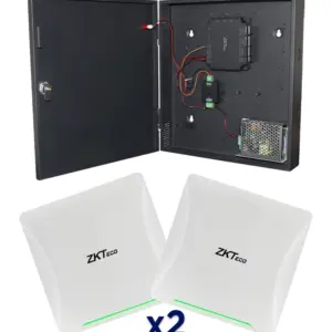 ZKTECO C2260BUHF5PRO - Paquete con Panel y 2 Antenas UHF de 5m ideal para Solución de Control de Acceso Vehicular (2 carriles)