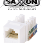 SAXXON M2656W - Modulo jack keystone RJ45 / 8 Hilos / CAT 6 / Compatible con calibres AWG 22-26 / Color blanco