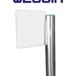 WEJOIN WJTBH301BL - Puerta de Cortesia Abatible Bidireccional, Para Alto Flujo, 3 Millones de Ciclos, 25 - 35 Aperturas por Minuto Aleta de Acrílico, Compatible con Cualquier Control de Acceso