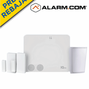 QOLSYS IQNS PACK - Paquete que contiene Sistema de Alarma IQ NS ALARM.COM autocontenido sin pantalla, Power G 915 Mhz 1 sensor PIR inalámbrico PGP9914 y 2 sensores magnéticos inalámbricos PG9303
