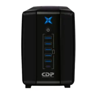 CDP R-UPR508 - UPS Interactivo de 500 VA y 250W, con 8 terminales de salida (4 con respaldo), auto reseteo, incluye batería de 12V 4.5AH, y es libre de mantenimiento.