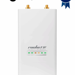 UBIQUITI ROCKETM2 - Radio Airmax 2.4GHz para exteriores con conectores RP-SMA, MIMO, potencia de 28 dBm y rendimiento de hasta 150 Mbps.
