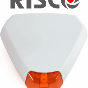 RISCO RWS50 - Sirena Triangular Exterior Inalambrica / Estroboscopica / 433 Mhz / Compatible con Wicomm-LightSYS Plus+