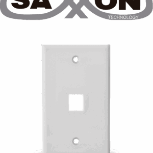 SAXXON A1751A - Placa de pared / Vertical / 1 Puerto tipo keystone / Color blanco