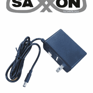 SAXXON KA18F1201500USH - Fuente de Poder Regulada / 12 Vcc 1.5 Amper / Conector Macho / Voltaje de Entrada: 100-240V / Ideal para Cámaras de CCTV, Controles de Acceso y Asistencia