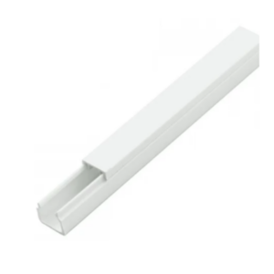 SBE TECH SBE-1112 - Canaleta plástica / PVC / Una vía / Alto 1.1 cm, Ancho 1.2 cm, Largo 2 metros