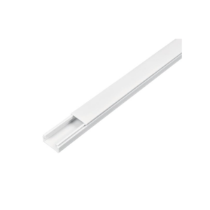 SBE TECH SBE-1221 - Canaleta plástica / PVC / Una vía / Alto 1.2 cm, Ancho 2.1 cm, Largo 2 metros