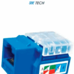 SBE TECH 2302BL- Módulo jack keystone RJ45, 8 hilos, CAT 5e, compatible con calibres AWG 22-26, color azul