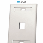 SBE TECH SBE-2517-1P-WT - Placa de pared de 1 puerto color blanco