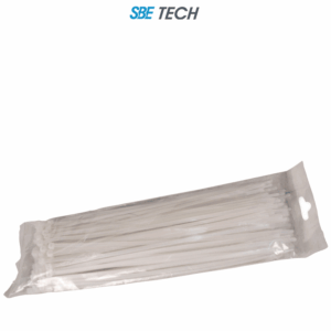 SBE TECH CN36X200 - Cincho sujetacable 3.6x200 mm color blanco, 100 piezas, nylo