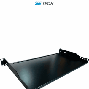 SBE TECH CT19101U - Charola fija para rack de 19 pulgadas x 25.4 centímetros, 1 UR en color negro