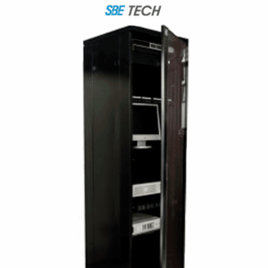 SBE TECH SBE-GNL42URP600PC - Gabinete de Piso de 42 UR con puerta de cristal y una profundidad de 60.0 cm.