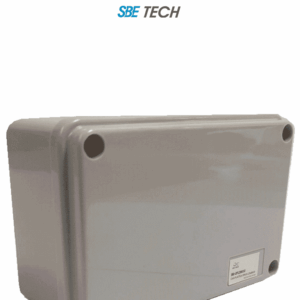 SBE TECH OP1208050- Caja plástica con tapa opaca de 12x8x5 cm multiusos, IP66, fabricada en material autoextinguible y resistente a la abrasión