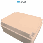 SBE TECH SBE-OP403016 - Gabinete plástico con tapa opaca para uso exterior IP65, dimensiones 40 x 30 x 16 cm, material autoextinguible UL94V0, construido en ABS