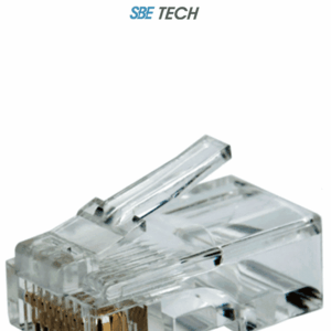 SBE TECH PLUGRJ45C6 - Conector plug RJ45 para cable UTP CAT 6 con recubrimiento de oro de 50 micras, paquete de 50 piezas