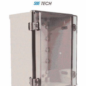 SBE TECH TR15015090 - Gabinete de plástico para exteriores con cubierta transparente, 150 x 150 x 90 mm