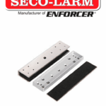 Seco-Larm E941S600UQ-  Soporte tipo "U" para puerta de vidrio compatible electroiman Seco Larm de 600 lb