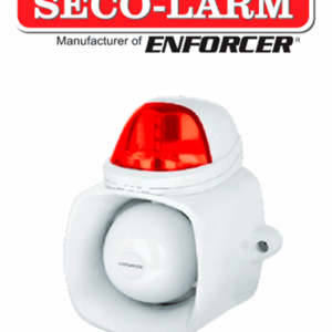 Seco-Larm SH816SSQR- Sirena con estrobo con opción para uso de voceo