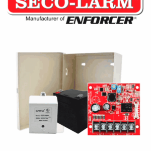 Seco-Larm Kit Fuente De Poder 2 - Kit De Poder Contiene 1 Fuente De Poder De 2.5 Amp, Bateria De Respaldo, Transformador Y Gabinete