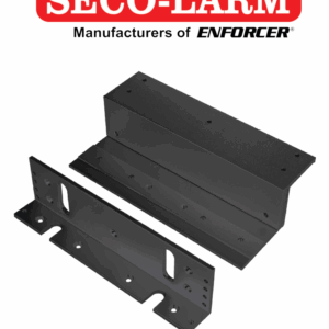 E941S1K2BZQ - Soporte En Z Negro Para Cerraduras Electromagnéticas De La Serie De 1200 Lb
