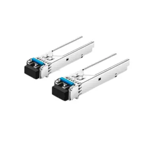 TCE - SFP-GE-LX-1310nm - Par de transceptores de fibra óptica SFP monomodo / 1310nm / DDM / Conector LC Dual / mini-Gbic / Velocidad 1.25Gbps / Hasta 20 KM de conexión
