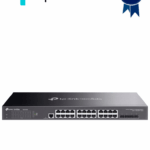 TP-LINK TL-SG3428X - Switch Omada SDN administrable con 24 puertos Gigabit y 4 puertos SFP+, incluye funciones sFlow, QinQ y QoS, compatible con administración centralizada OMADA.