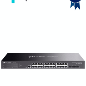 TP-LINK TL-SG3428X - Switch Omada SDN administrable con 24 puertos Gigabit y 4 puertos SFP+, incluye funciones sFlow, QinQ y QoS, compatible con administración centralizada OMADA.