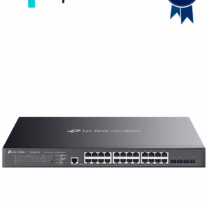 TP-LINK TL-SG3428XMP - Switch L2+ Omada PoE+ con 24 puertos PoE+ 10/100/1000 Mbps, 4 puertos SFP+ 10G y consola RJ45/microUSB, además gestión centralizada Omada/Stand-Alone, soporte Multicast IGMP, QoS y presupuesto PoE 384W, versión 3.0