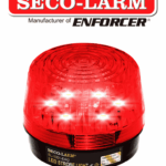 Seco-Larm SL1301EAQR - Luz Estroboscópica LED Alámbrica, de 9 a 15 VDC, Roja Compatible IHORN / RISCO / DSC / BOSCH