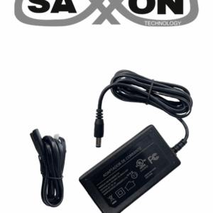 SAXXON SW00120200S10 - Fuente de Poder Regulada / Alimentación 12 Vcc 2 Amper / Conector Macho / Voltaje de Entrada: 100-240V / Ideal para Cámaras de CCTV , Controles de Acceso y Asistencia