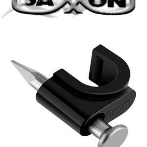 SAXXON GRA955N- Bolsa de 50 grapas de pared/ Color negro/ Diametro: 6mm / Con clavo de 3/4 para concreto de alta resistencia