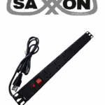 SAXXON SXPDU6U- Barra PDU con 6 Contactos Individuales , 15 Amp , 120V , 1UR , Protección contra rayos , Aleación de Aluminio