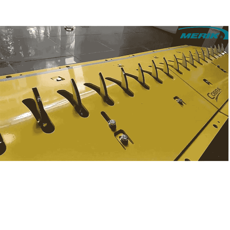 MERIK 12300PY6P - Paquete de picos poncha llantas LIFTMASTER / Montaje superficial / 2 Tramos de 91cm cada uno / Color amarillo / Incluye par de biseles laterales - Image 2