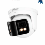 DAHUA IPC-PDW5849-A180-E2-ASTE Cámara IP Full Color con visión de 180° y doble lente de 4 MP. Ofrece protección perimetral, mapa de calor, conteo de personas, y LED de 40m. Cuenta con multivisión, WizMind, audio bidireccional, ePoE, H.265 e IP67.