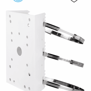 VIVOTEK AM-314 -Soporte para montaje en poste de cámaras y gabinetes para exterior, fabricado en acero y de color blanco