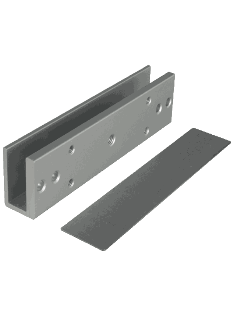 ZKTECO LMB120SU - Paquete de contrachapa magnética de 120 Kg incluye soporte de fijación en U para instalación en puertas de vidrio o cristal templado - Image 4