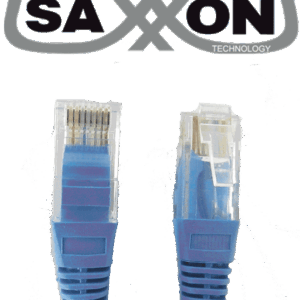 SAXXON P5E1UA - Cable patch cord UTP 1 metro / CAT 5E / Color azul