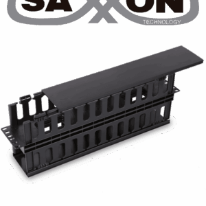 SAXXON J60610 - Organizador de cable horizontal para rack / Doble lado / Plastico / 2U